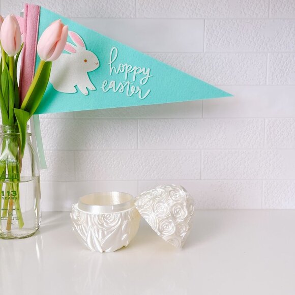 Large Rose-Covered Easter Eggs โ Handcrafted Party Favors, Spring Decor, Wedding - Picture 4 of 12